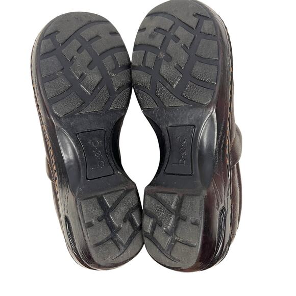 B.O.C.  Brown Genuine Leather Clogs Woman's  Comfort Shoes  9.5'' - Picture 8 of 11